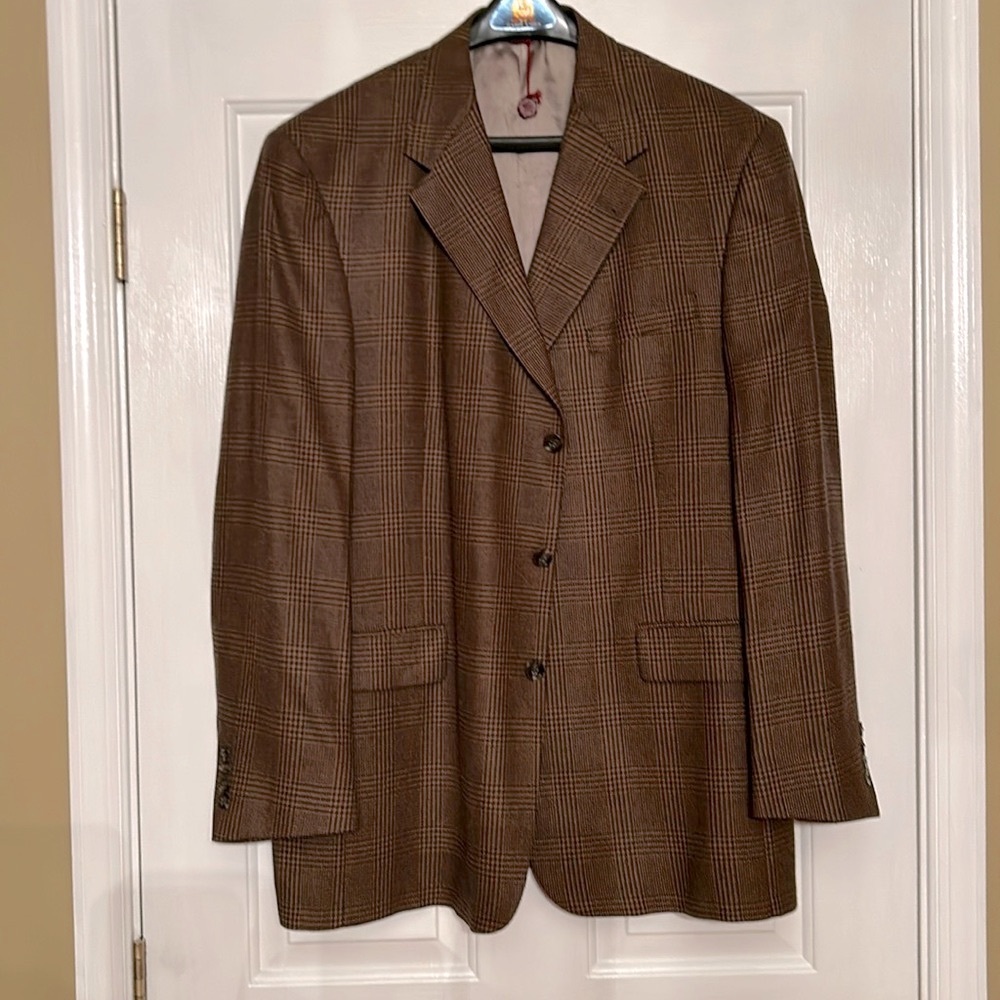 Plaid Tan/Brown Leisure Jacket